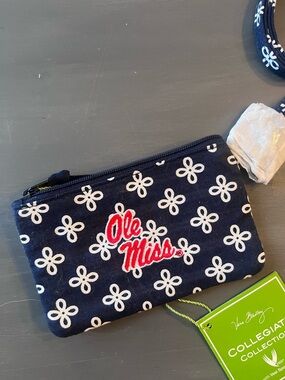 Vera Bradley ZIP ID LANYARD SET OLE MISS University of Mississippi Rebels  New
